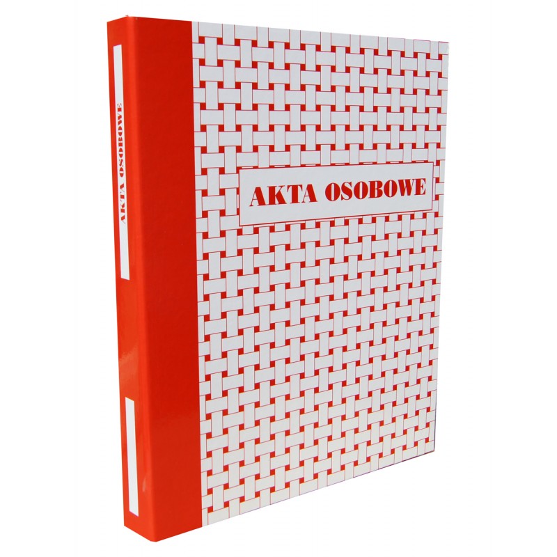 Teczka do akt osobowych z ringami 30mm Konfex T01 czerwona